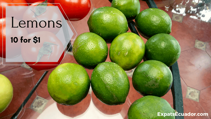 Weekly Fruit & Veg Costs Cuenca Weekly Fruit & Veg Costs Cuenca