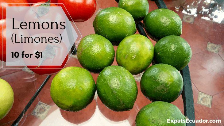 Lemon (Limón) Cost Ecuador (1)