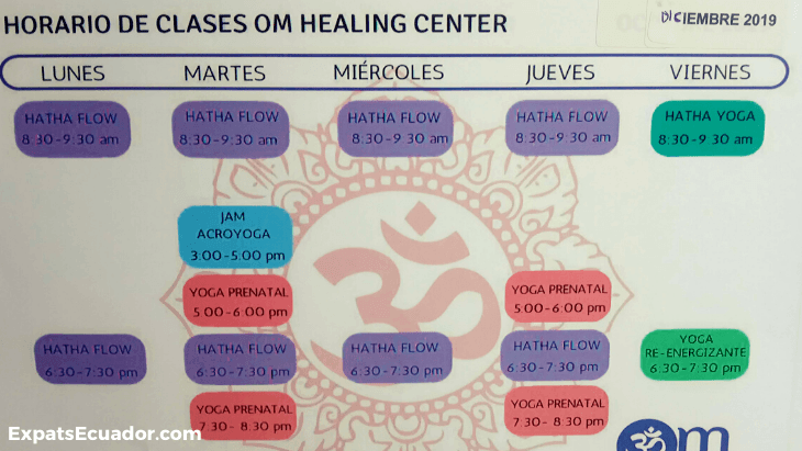 OM Healing Center Timetable (1)