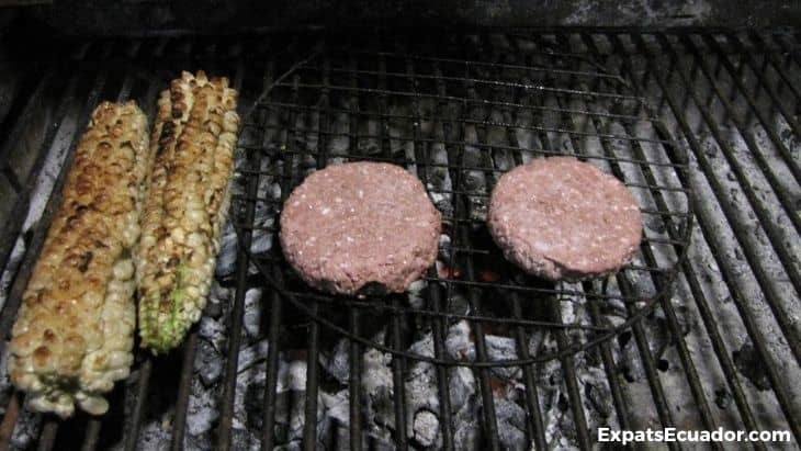 Beyond Burger Ecuador Cooking on BBQ